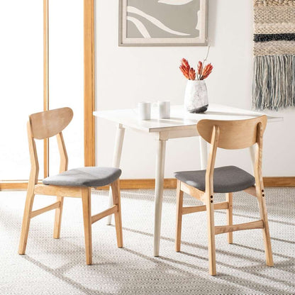 Safavieh - Lucca Retro Dining Chair - Natural - Grey  (Set of 2) - DCH1001B-SET2 veiw 2