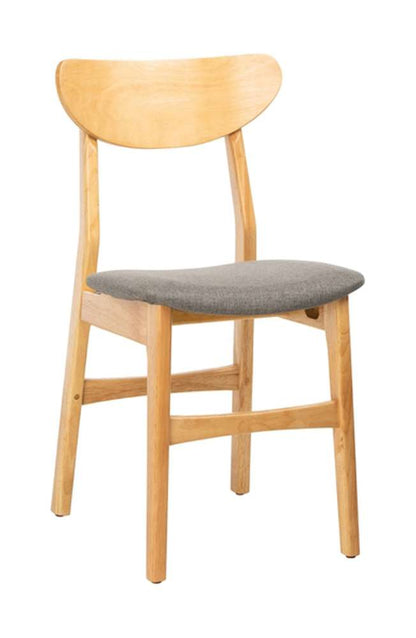 Safavieh - Lucca Retro Dining Chair - Natural - Grey  (Set of 2) - DCH1001B-SET2 veiw 3