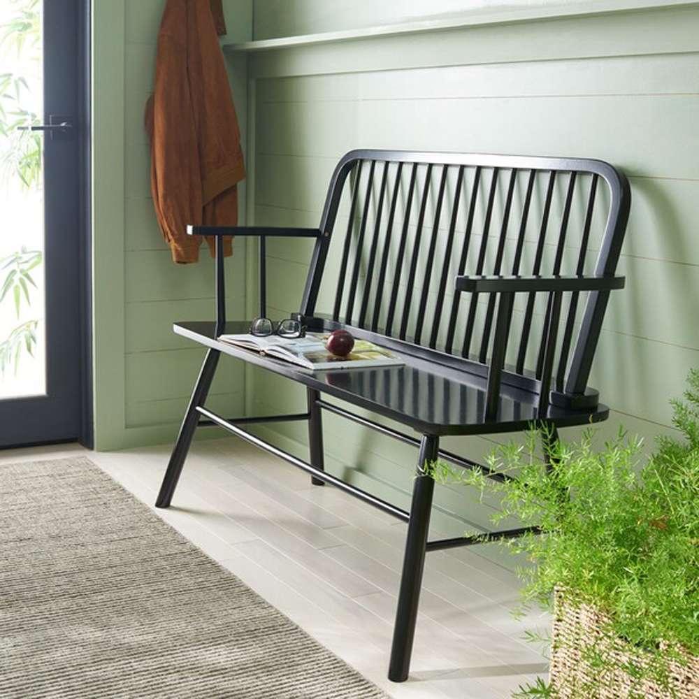 Safavieh - Lucilia Spindle Bench - Black - BCH8501C veiw 2