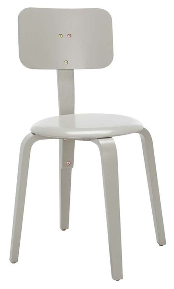 Safavieh - Luella Stackable Dining Chair - Grey  (Set of 2) - DCH1009C-SET2 veiw 3