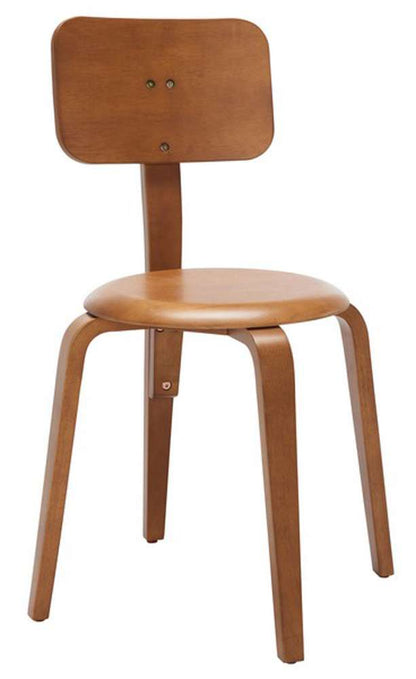 Safavieh - Luella Stackable Dining Chair - Walnut  (Set of 2) - DCH1009A-SET2 veiw 3