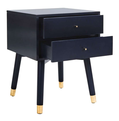 Safavieh - Lyla Retro Nightstand - Navy - Gold - FOX6234A veiw 3