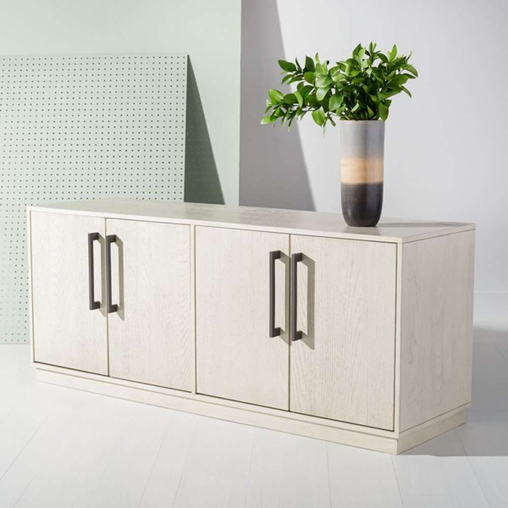 Safavieh - Mallory 4 Door Media Stand - White Washed - SFV2120B veiw 3