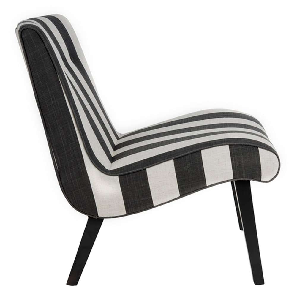 Safavieh - Mandell Chair - Black - White - MCR4552F veiw 4