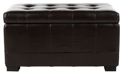 Safavieh - Manhattan Sm Storage Ottoman - Brown - HUD4201A veiw 1