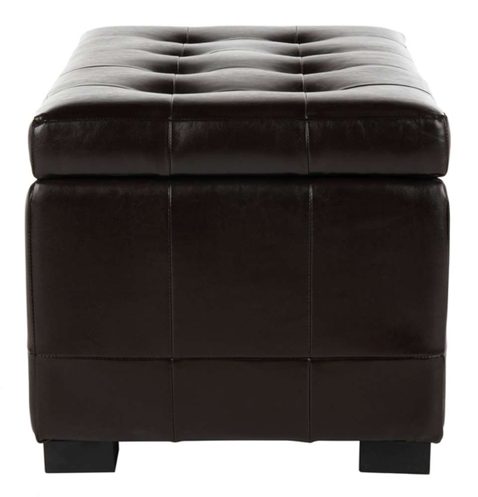 Safavieh - Manhattan Sm Storage Ottoman - Brown - HUD4201A veiw 4