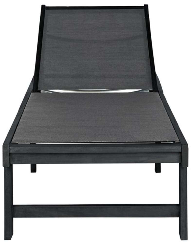 Safavieh - Manteca Lounge Chair - Dark Slate Gray - Black - PAT6708K veiw 1