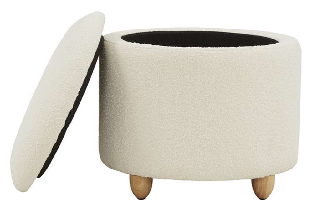Safavieh - Mariabella Storage Ottoman - Ivory - SFV4793A veiw 1
