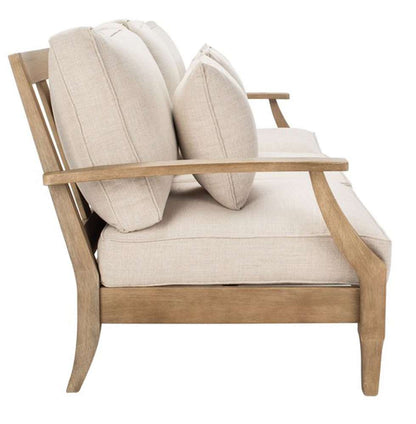 Safavieh - Martinique Wood Patio Sofa - Natural - Beige - CPT1013A veiw 3