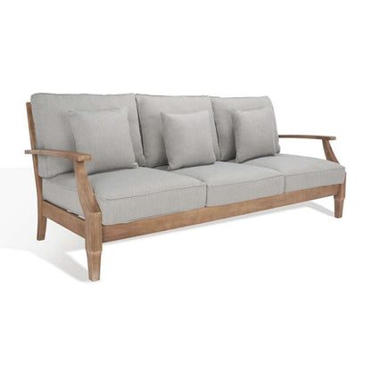 Safavieh - Martinique Wood Patio Sofa - Natural - Grey - CPT1013B veiw 4
