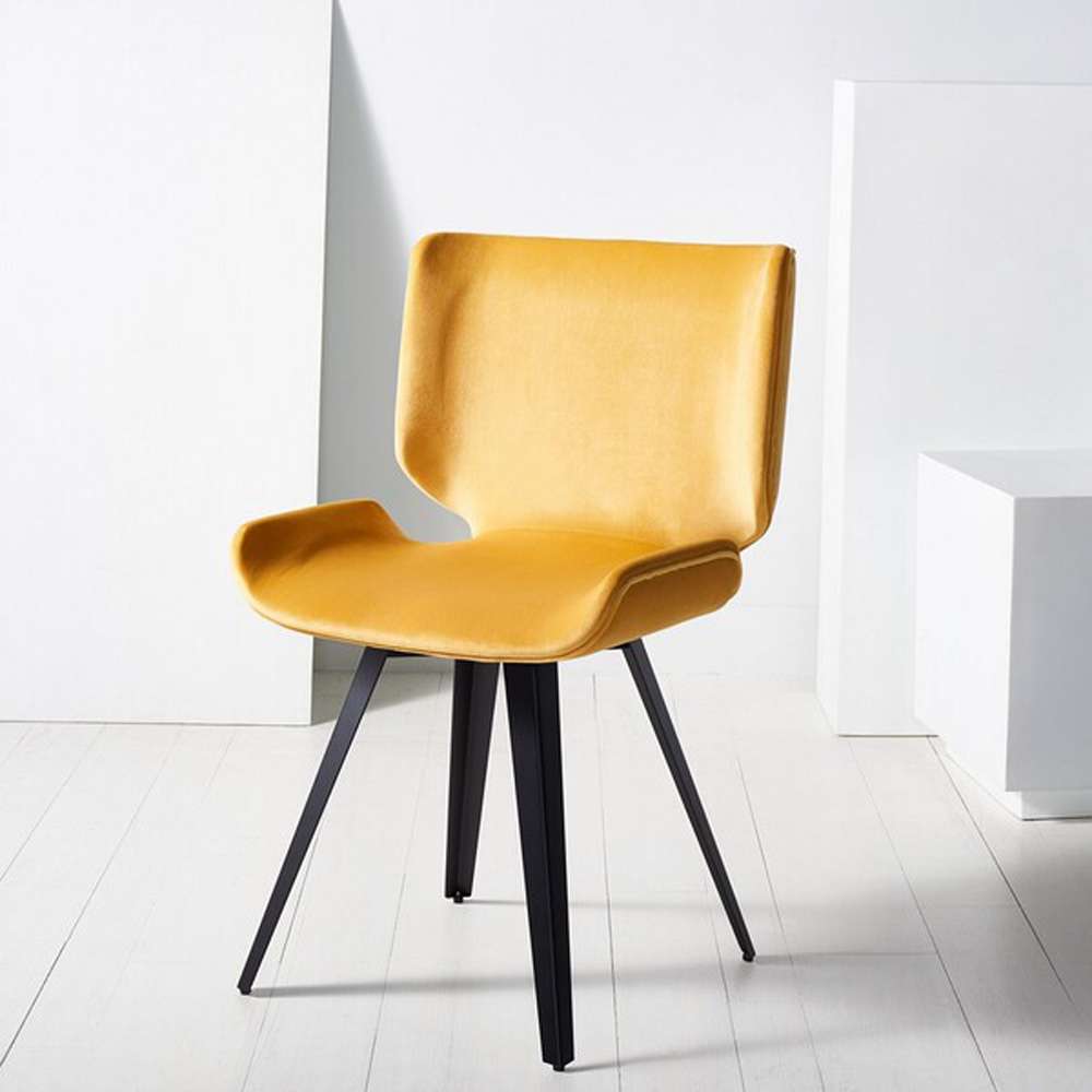 Safavieh - Matty Scandinavian Dining Chair - Mustard - SFV5025B veiw 2