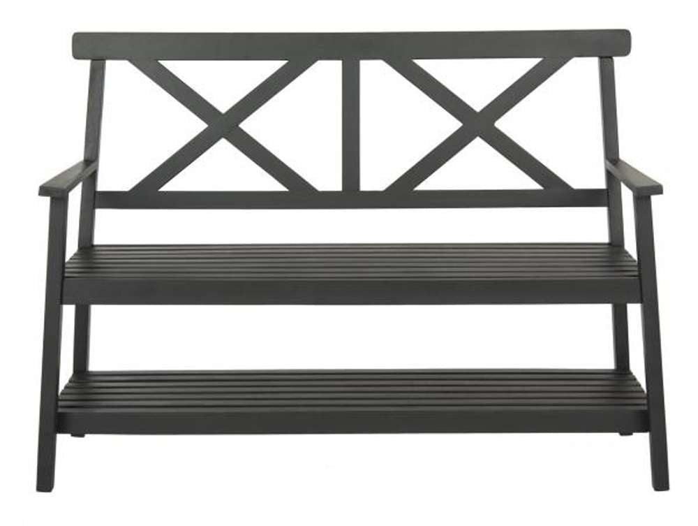 Safavieh - Mayer 2 Seat Bench - Black - PAT6744A veiw 2