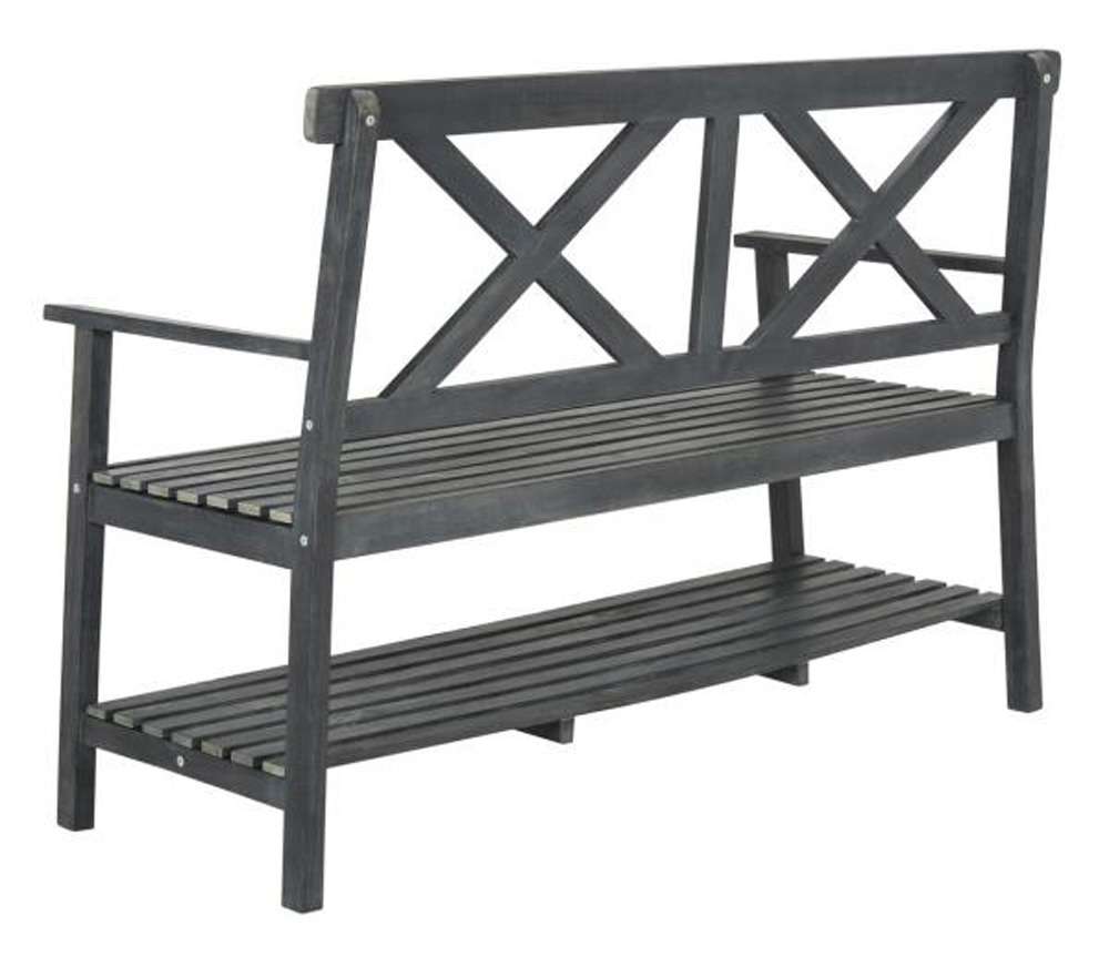 Safavieh - Mayer 2 Seat Bench - Dark Slate Gray - PAT6744C veiw 1