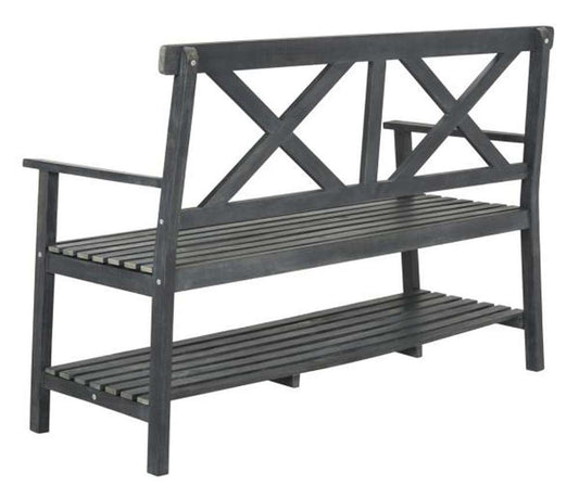 Safavieh - Mayer 2 Seat Bench - Dark Slate Gray - PAT6744C veiw 1
