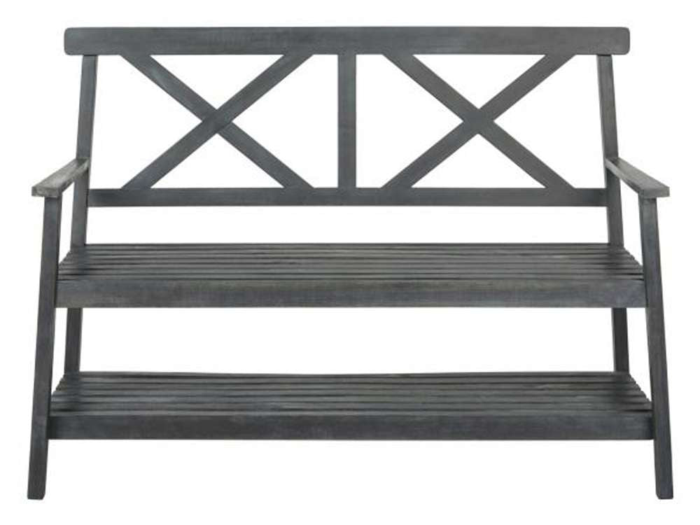 Safavieh - Mayer 2 Seat Bench - Dark Slate Gray - PAT6744C veiw 2