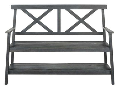 Safavieh - Mayer 2 Seat Bench - Dark Slate Gray - PAT6744C veiw 2