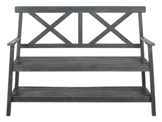 Safavieh - Mayer 2 Seat Bench - Dark Slate Gray - PAT6744C veiw 2