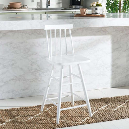 Safavieh - May Wood Counter Stool - White - BST1405C veiw 2