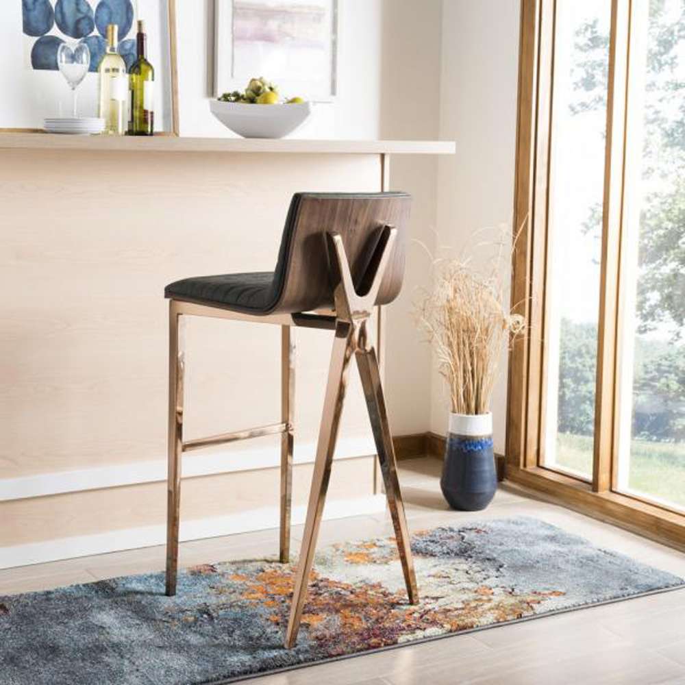 Safavieh - Mckay Barstool - Ash Green - Copper - FOX3016A veiw 1