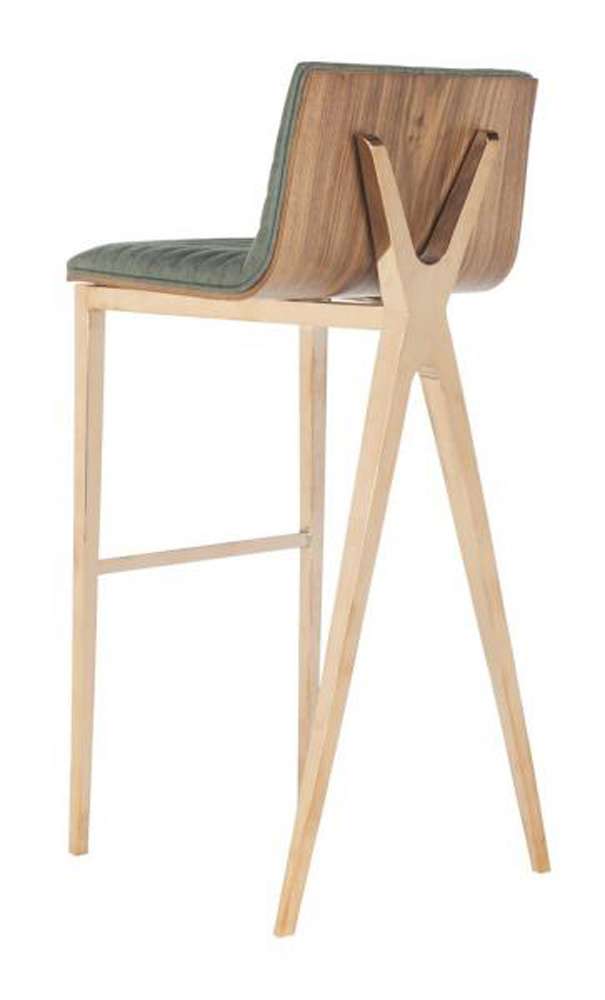 Safavieh - Mckay Barstool - Ash Green - Copper - FOX3016A veiw 2