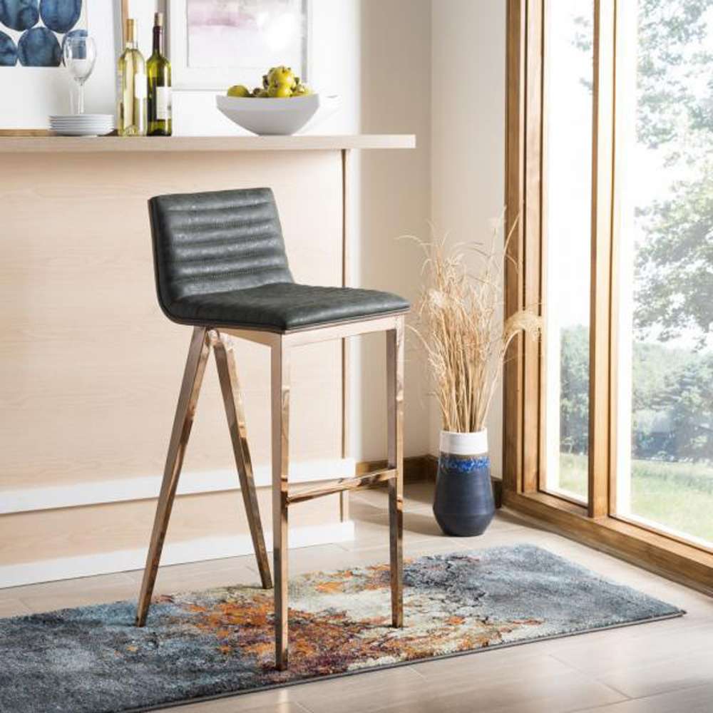 Safavieh - Mckay Barstool - Ash Green - Copper - FOX3016A veiw 4