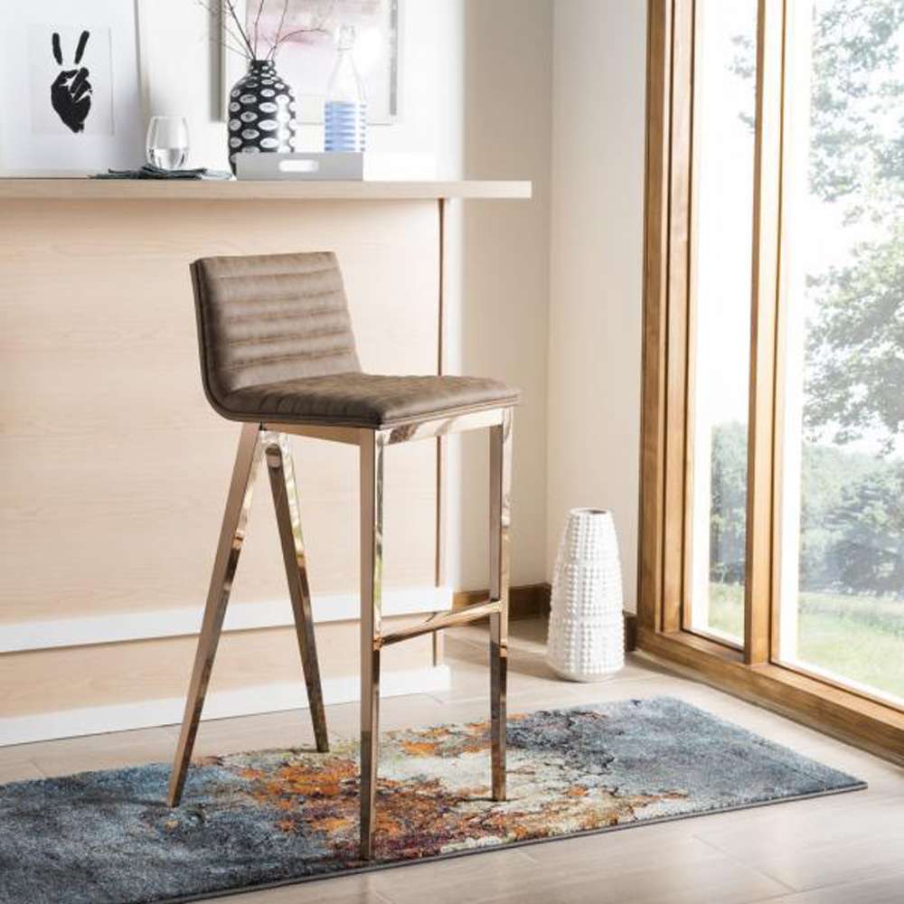 Safavieh - Mckay Barstool - Brown - FOX3016B veiw 3