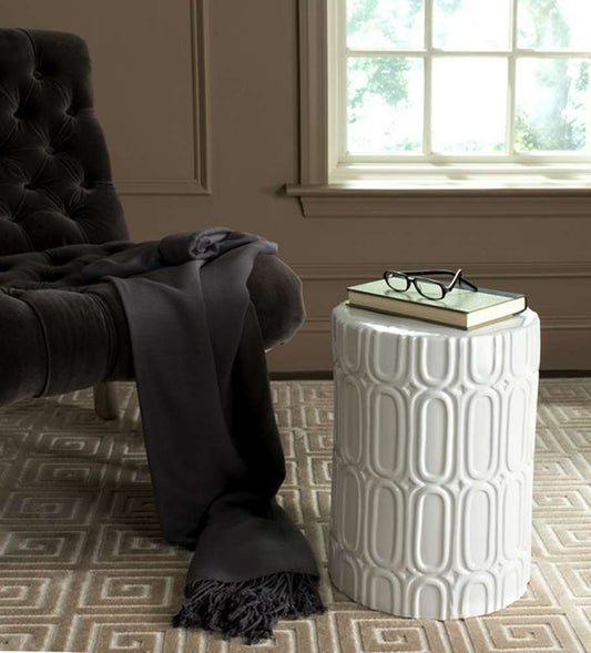 Safavieh - Melody Garden Stool - Antique White - ACS4529A veiw 1