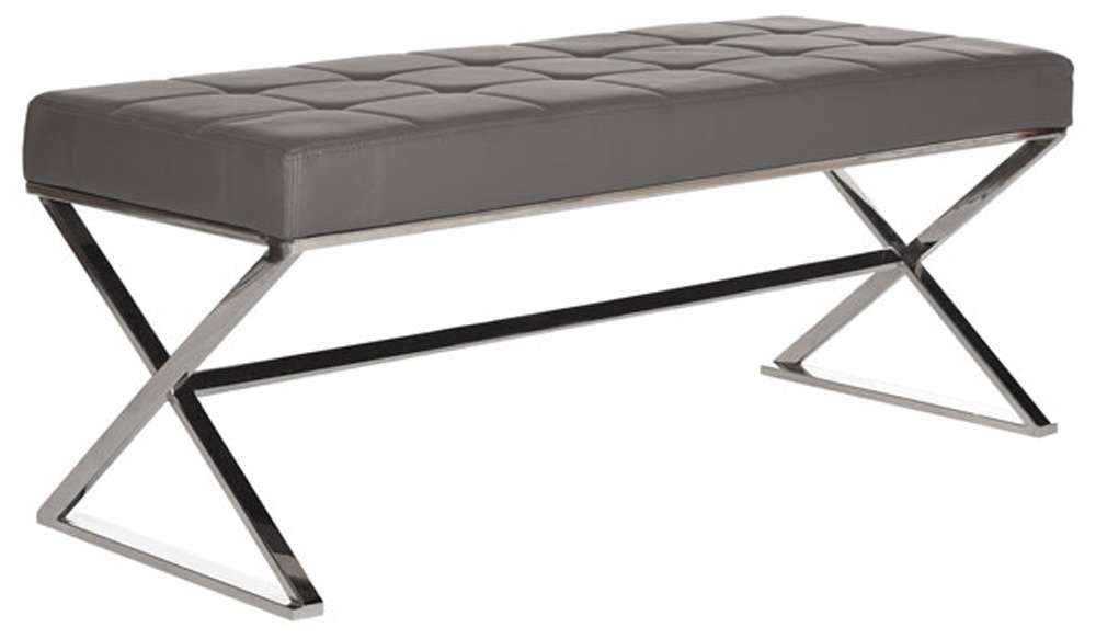 Safavieh - Micha Bench - Grey - FOX2023B veiw 3