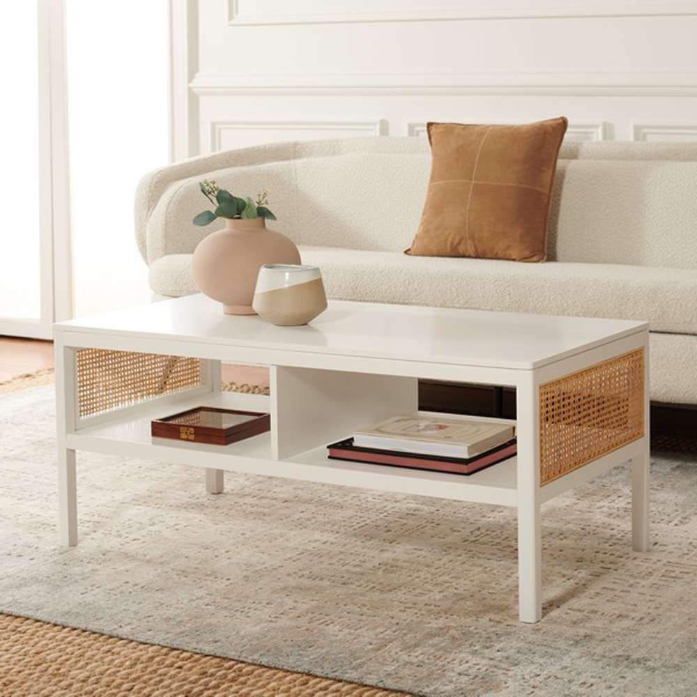 Safavieh - Miya Coffee Table - White - Natural - COF5002C veiw 2