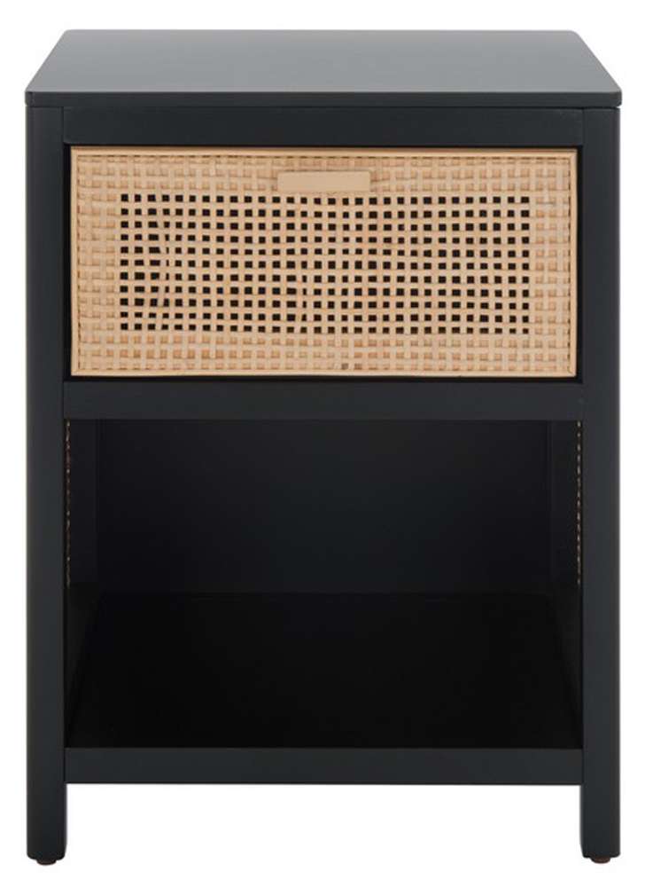 Safavieh - Miya Night Stand - Black - Natural - NST5012B veiw 1