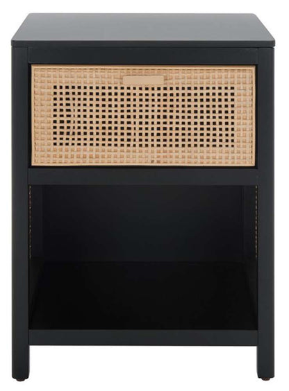 Safavieh - Miya Night Stand - Black - Natural - NST5012B veiw 1