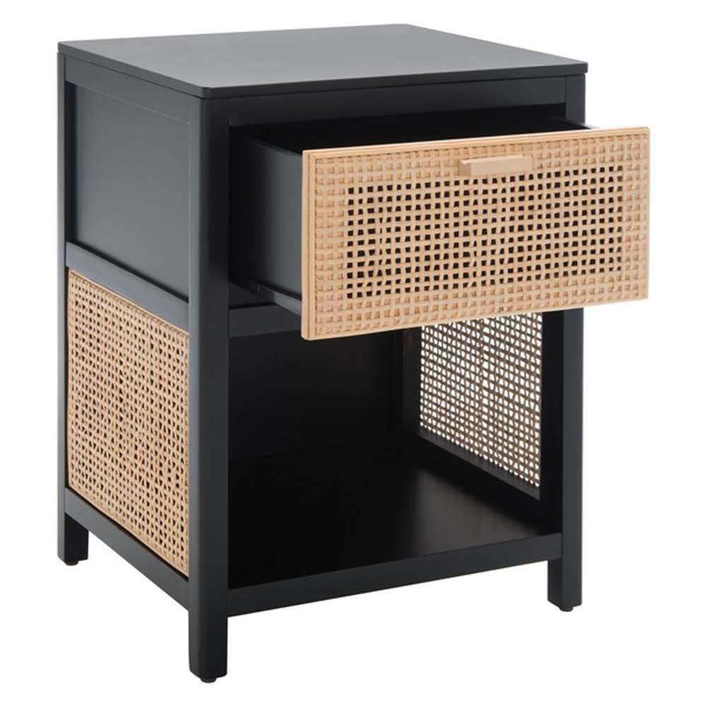 Safavieh - Miya Night Stand - Black - Natural - NST5012B veiw 4