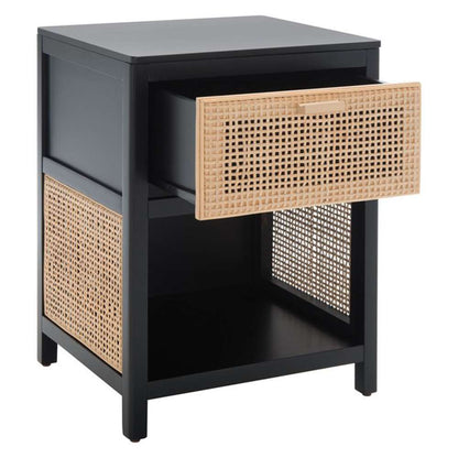 Safavieh - Miya Night Stand - Black - Natural - NST5012B veiw 4