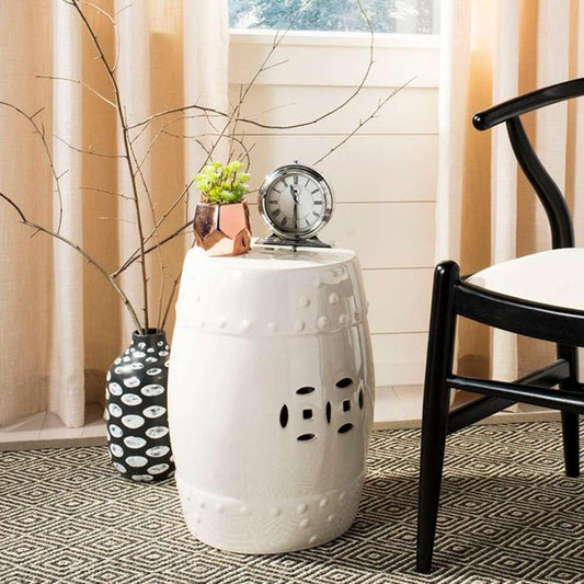 Safavieh - Modern Ming Garden Stool - Creme - ACS4516B veiw 1