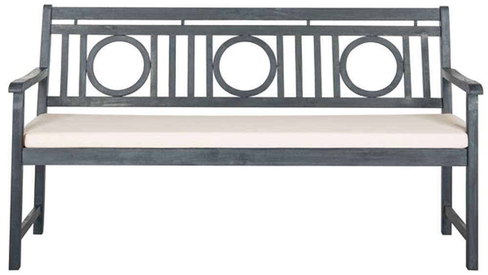 Safavieh - Montclair 3 Seat Bench - Ash Grey - Beige - PAT6736B veiw 1