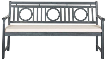 Safavieh - Montclair 3 Seat Bench - Ash Grey - Beige - PAT6736B veiw 1