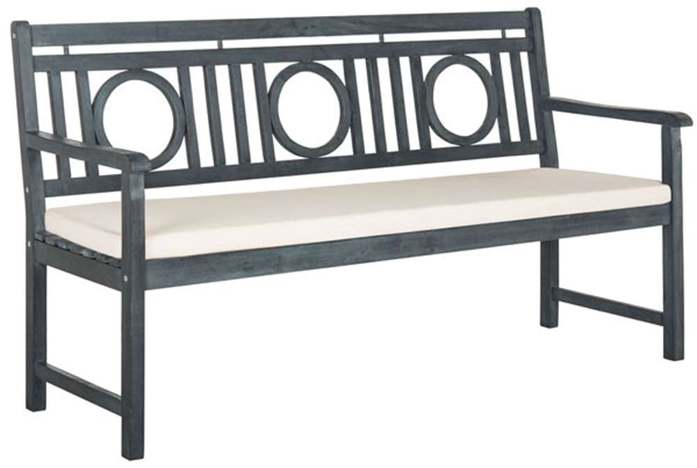Safavieh - Montclair 3 Seat Bench - Ash Grey - Beige - PAT6736B veiw 3