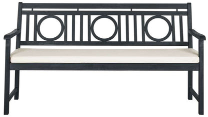 Safavieh - Montclair 3 Seat Bench - Dark Slate Gray - Beige - PAT6736K veiw 1
