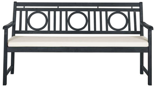 Safavieh - Montclair 3 Seat Bench - Dark Slate Gray - Beige - PAT6736K veiw 1