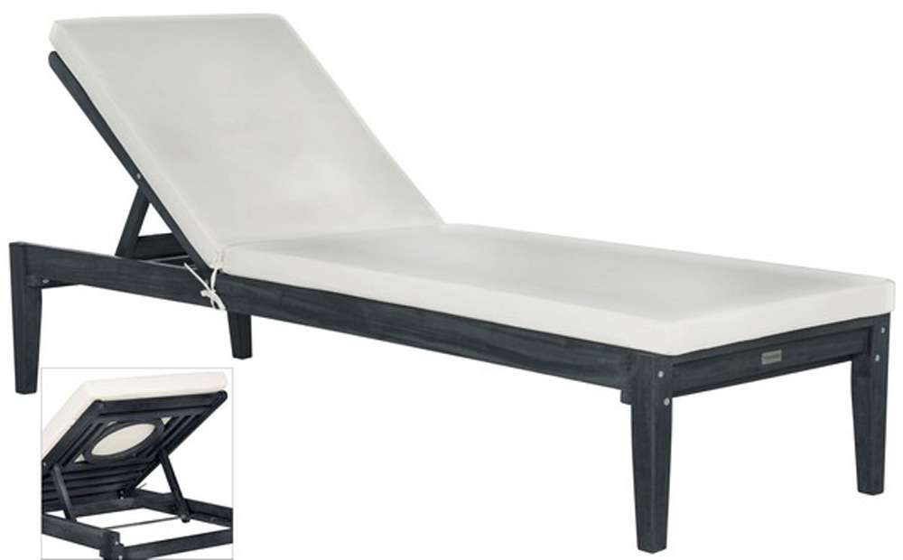Safavieh - Montclair Sunlounger - Dark Slate Gray - Beige - PAT6731K veiw 2