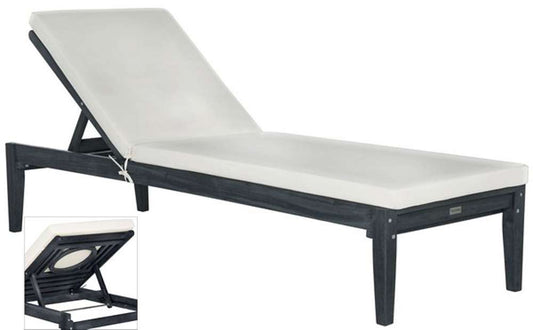 Safavieh - Montclair Sunlounger - Dark Slate Gray - Beige - PAT6731K veiw 2