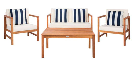 Safavieh - Montez 4 Piece Set - Natural - Bge + Thk Stp P - PAT7030F veiw 1