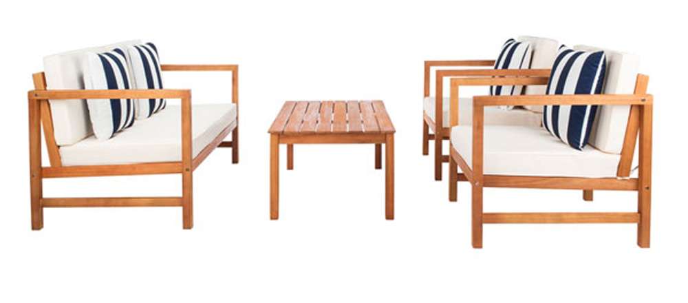 Safavieh - Montez 4 Piece Set - Natural - Bge + Thk Stp P - PAT7030F veiw 2