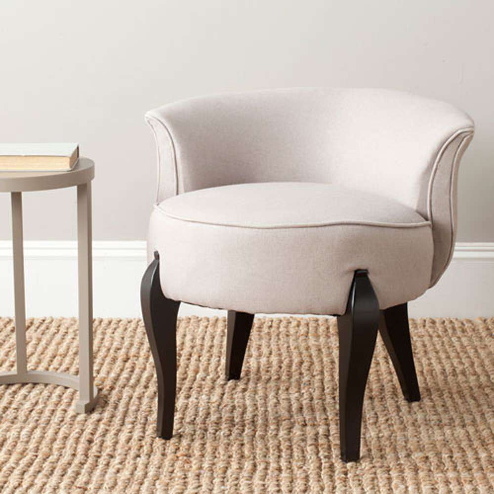 Safavieh - Mora Vanity Chair - Taupe - MCR4692A veiw 2