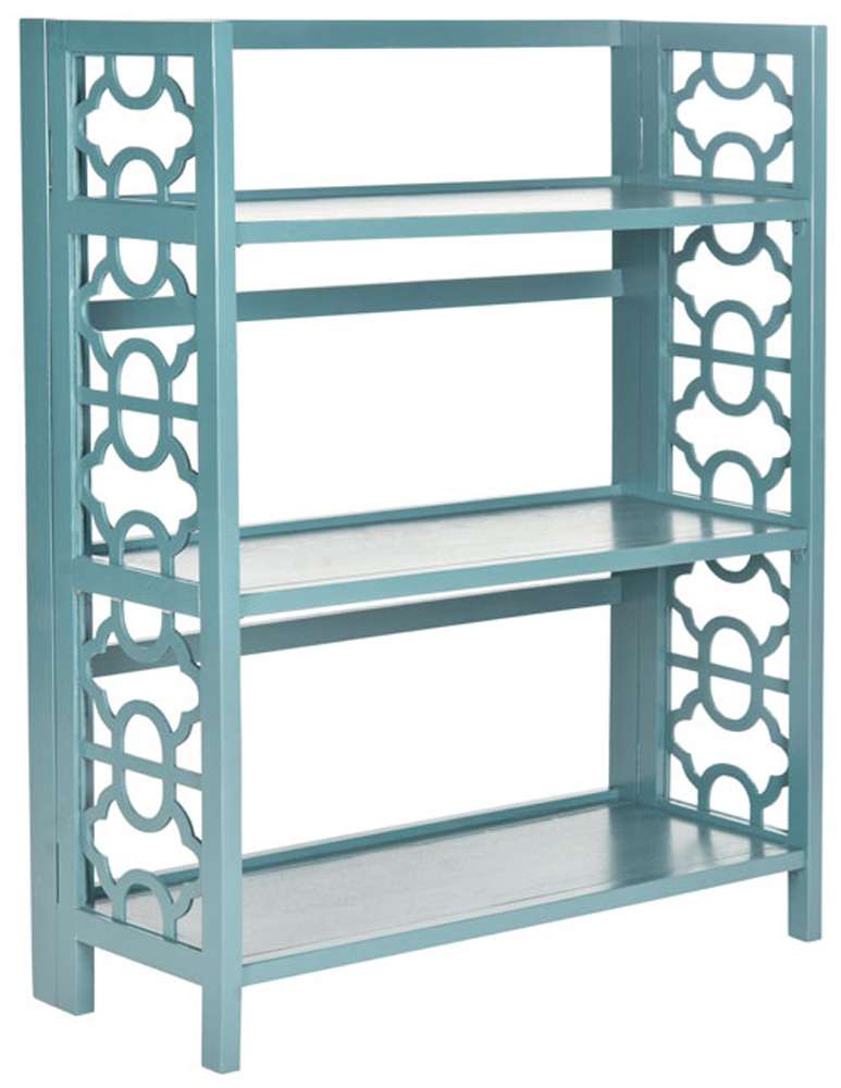 Safavieh - Natalie Small Bookcase - Teal - AMH6565D veiw 3