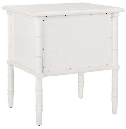 Safavieh - Niah 2 Drawer Nightstand - White - Gold - NST3501B veiw 2