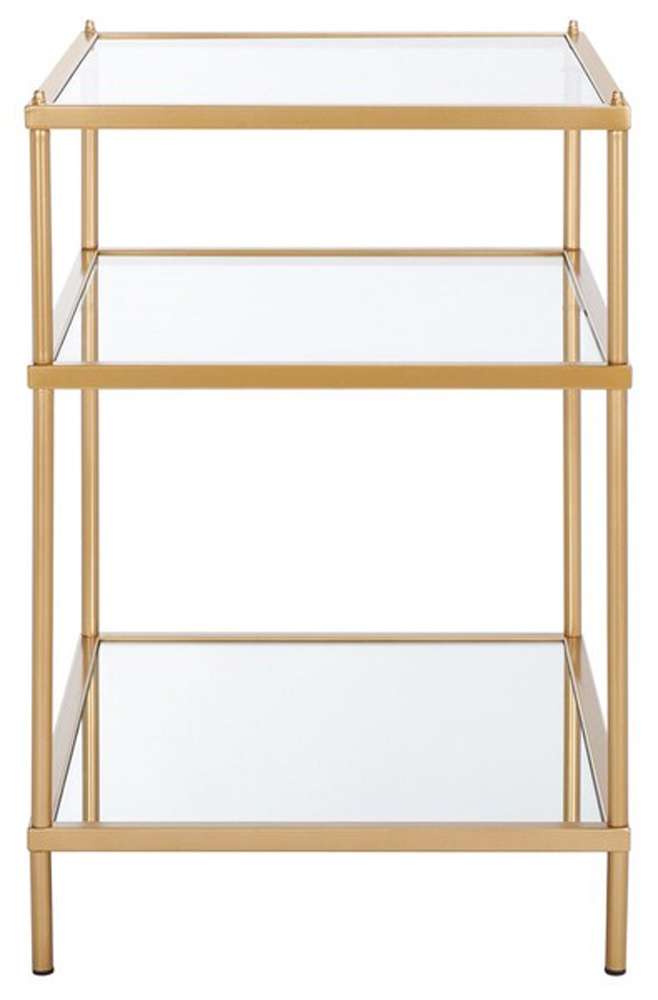 Safavieh - Noelia 3 Tier Accent Table - Gold - Glass - ACC6203A veiw 4