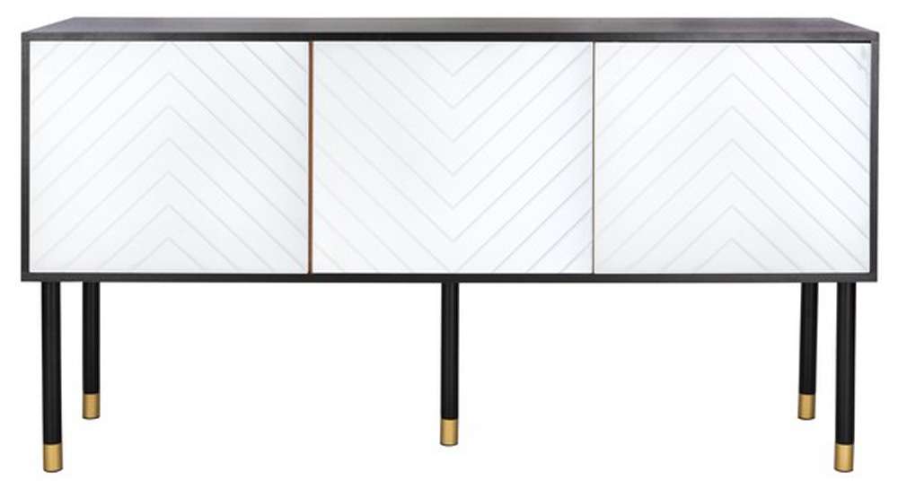 Safavieh - Oakley Media Stand - Black - White - MED2201B veiw 1