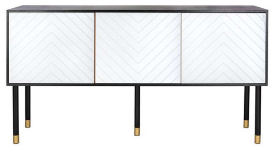 Safavieh - Oakley Media Stand - Black - White - MED2201B veiw 1