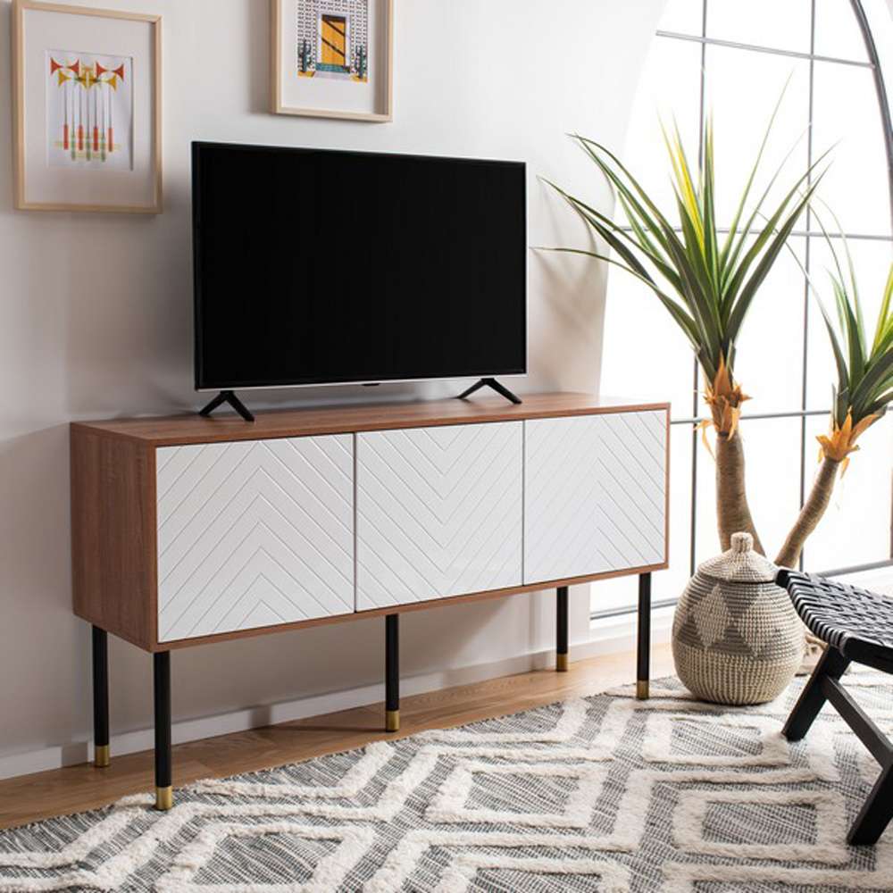 Safavieh - Oakley Media Stand - Natural - White - MED2201A veiw 2